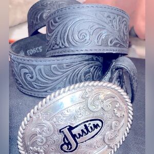NWOT justin brand belt & buckle